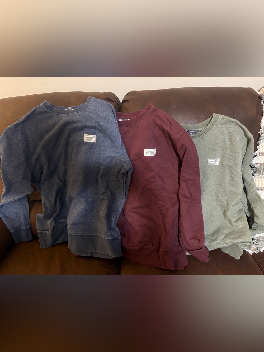 Men’s Eddie Bauer Bundle of 3 Crewneck Sweaters